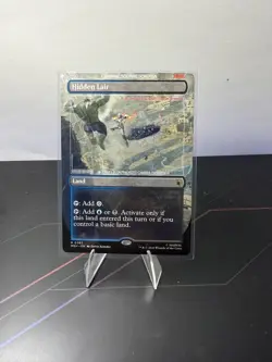 Hidden Lair (Borderless) 383 Rare Marvel Super Heroes Magic: The Gathering NM - Image 1