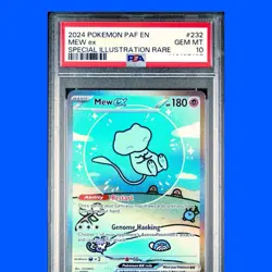 PSA 10 💎 Gem MINT - Mew EX Paldean Fates Bubble Mew 232/091 Pokemon - Image 1