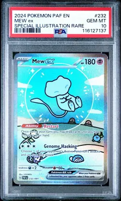 PSA 10 💎 Gem MINT - Mew EX Paldean Fates Bubble Mew 232/091 Pokemon - Image 2