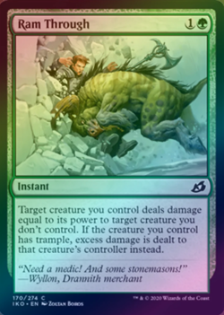 Ram Through - FOIL - NM MTG IKO - Ikoria: Lair of Behemoths 170/274 - Image 1