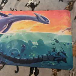 Lugia Rubber Playmat Play Mat Tcg Trading Card Game Pokemon Desk Pad Mouse - Image 3