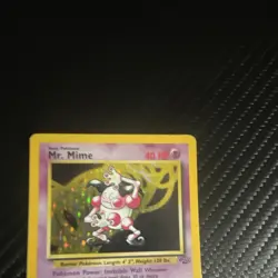 Wizards of the Coast Mr. Mime Jungle Holo Rare Unlimited EN 40HP 6/64 - Image 2