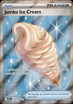 Jumbo Ice Cream 109/086 Ultra Rare Chaos Rising Pokemon Holo Near Mint - Image 1