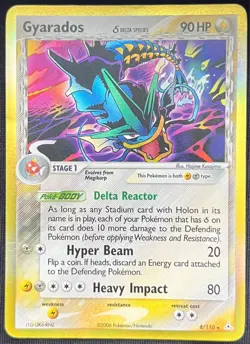 Pokemon TCG Gyarados 8/110 EX Holon Phantoms Rare Holo LP/MP - Image 1