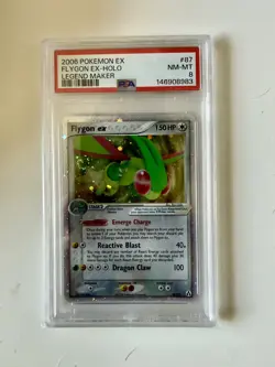 Flygon ex 87 Pokemon ex legend maker 2006 PSA 8 - with SWIRL and NEW CERT - Image 1