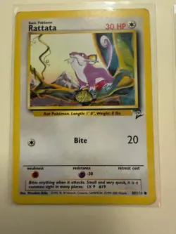 Vintage Pokemon Rattata Card Lot WOTC Team Rocket Gym Challenge Base Set 2 - Image 3