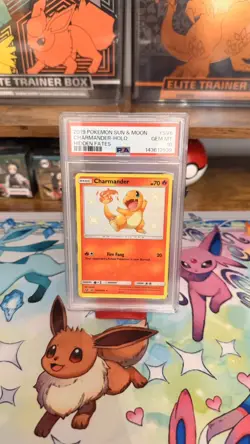 PSA 10 GEM Pokemon Charmander Hidden Fates Shiny Rare SV6/SV94 - Image 1