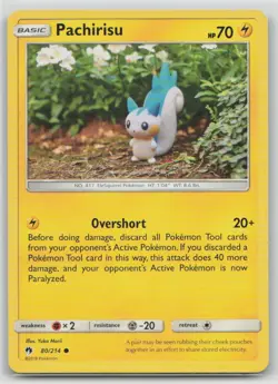 Pachirisu 80/214 Common Lost Thunder Pokemon Moderately Played - Image 1