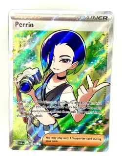 Perrin 209/167 Ultra Rare Twilight Masquerade Pokemon Holo Near Mint - Image 1