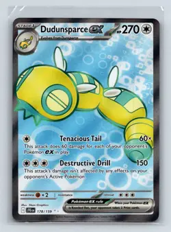 Dudunsparce ex 178/159 Ultra Rare Journey Together Pokemon Holo Near Mint - Image 1