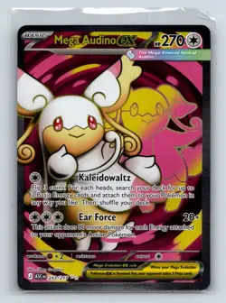 Mega Audino ex 253/217 Ultra Rare Ascended Heroes Pokemon Holo Near Mint - Image 1