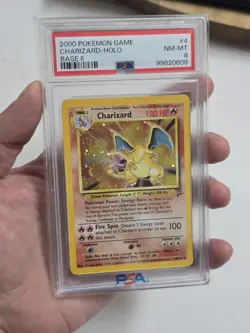 2000 POKEMON BASE SET 2 #4 CHARIZARD-HOLO PSA 8 - Image 3