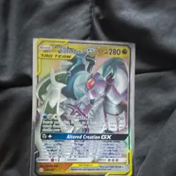 Arceus & Dialga & Palkia GX Cosmic Eclipse 156/236 TAG TEAM 280 HP Holo UR Eng - Image 1