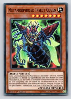 Metamorphosed Insect Queen - LED2-EN008 - Super Rare - 1st Edition Yugioh - Image 1