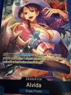 One piece Tcg Pre Errata Alvida Box Topper Op01-064 - Image 1