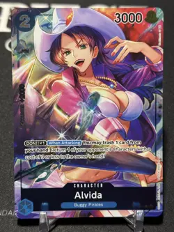 ALVIDA - One Piece TCG OP01-064 - PRE-ERRATA Box Topper - Romance Dawn - Image 1