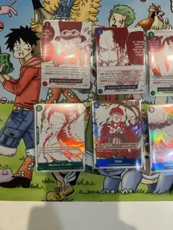 One Piece OP13 3rd Anniversary Treasure Pack Campaign Promo Set Of 7 English - Image 2