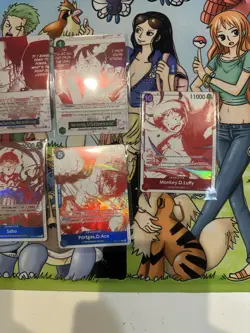 One Piece OP13 3rd Anniversary Treasure Pack Campaign Promo Set Of 7 English - Image 3