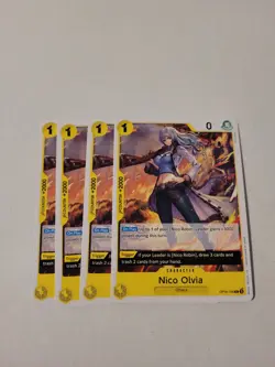 4x Nico Olvia OP09-106 C Emperors in the New World One Piece NM/M - Image 1
