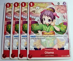 One Piece TCG Romance Dawn OP01-006 EN Otama UC playset x4 - Image 1