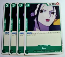 One Piece TCG Romance Dawn OP01-033 EN Izo UC playset x4 - Image 1