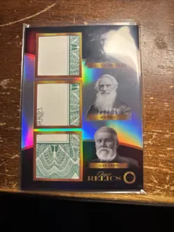 COLT, MORSE, GATHLING 2025 Pieces of the Past Inventors TRIPLE RELIC MINT #582 - Image 1