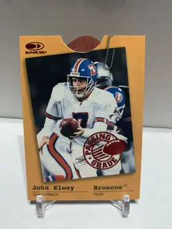John Elway 1997 Donruss Passing Grade Die-Cut Football Insert 2812/3000 #6 HOF - Image 1