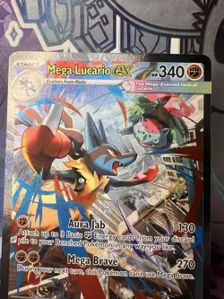 Mega Lucario EX 179/171 - English Pokemon TCG Mega Evolution Set - Image 3