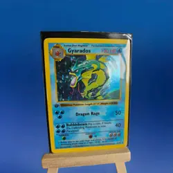 1999 Pokemon Base Set 1st Edition Shadowless Gyarados Holo 6/102 Rare Vintage - Image 2