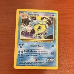 Pokemon TCG Base Set 1st Edition Gyarados 6/102 Holo Rare 100 HP English - Image 1