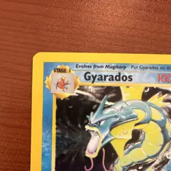 Pokemon TCG Base Set 1st Edition Gyarados 6/102 Holo Rare 100 HP English - Image 3