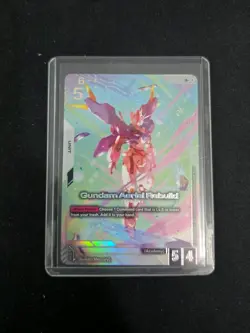 Gundam Aerial Rebuild - GD01-067 LR+ Alt Art TCG Newtype Rising Card English NM - Image 1