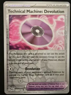 Technical Machine: Devolution 177/182 Paradox Rift Rev. Holo Trainer Pokemon NM - Image 1