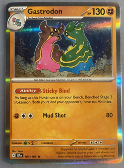 Gastrodon - 107/191 - Holo Rare 2024 Surging Sparks English Holo Near Mint/Mint - Image 1