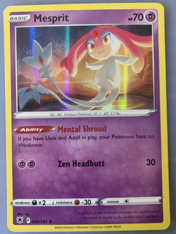 Mesprit 066/189 Holo Rare SWSH: Astral Radiance 2022 Near Mint/Mint Free Ship US - Image 1
