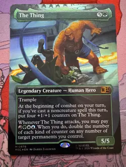 The Thing (Borderless) (Surge Foil) 878 Holo Commander: Marvel Super Heroes NM - Image 1