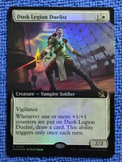 MTG 1x FOIL Dusk Legion Duelist Extended Art - March of the Machine #344 - Image 1