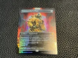 Commander's Plate (Borderless FOIL) Teenage Mutant Ninja Turtles P 0135 Promo - Image 2