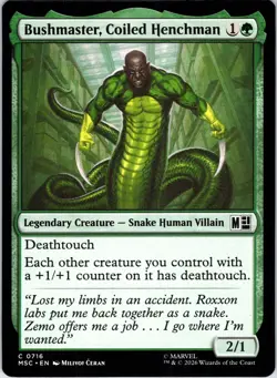 Bushmaster, Coiled Henchman 716 Commander: Marvel Super Heroes NM - Image 1