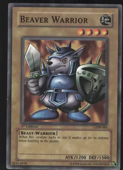 Beaver Warrior SDY-005 Starter Deck: Yugi Yu-Gi-Oh 1st Edition NM - Image 1