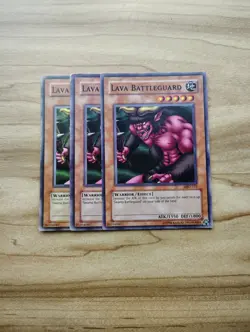 Yu-Gi-Oh! - Lava Battleguard 3X - Complete Playset Of Cards - Image 1