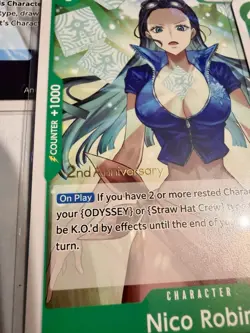 One Piece 2nd Anniversary Stamped Promo Lot of 27 Cards NM Nico Robin, Sabo - Image 5