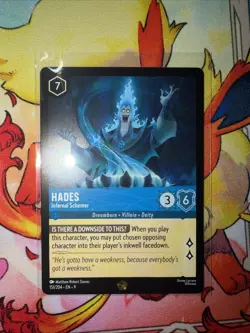 Disney Lorcana TCG Hades - Infernal Schemer Fabled Cold Foil 151/204 - Image 1