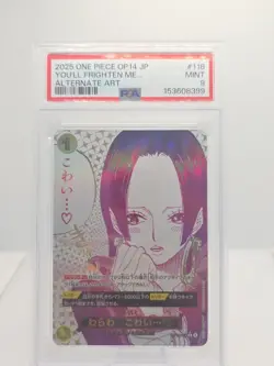 PSA 9 I'm scared Hancock OP14-118 R Parallel 2025 ONE PIECE Card Game JP - Image 1