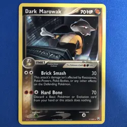 2004 Nintendo Pokemon Dark Marowak 7/109 Trading Card - Image 1