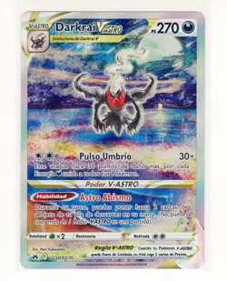 ~ESP~ SPANISH Darkrai VAstro (VStar) GG50 Pokemon Card (Z1) - Image 1