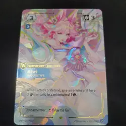 Overnumbered Ahri Inquisitive - Riftbound Spiritforged 227/221 Showcase Card EN - Image 1