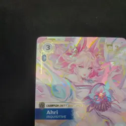 Overnumbered Ahri Inquisitive - Riftbound Spiritforged 227/221 Showcase Card EN - Image 2