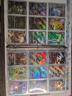 360 Pokemon Card Lot V VMAX EX Full Art Holo Rare GX SR Two Binder Collection - Image 2
