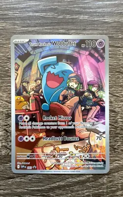 Team Rocket's Wobbuffet 203 Sv: Scarlet & Violet Promo Cards Holo - Image 1